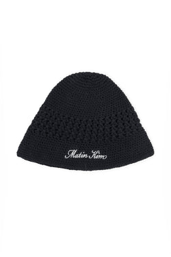 Matin Kim - Crochet Cotton Bucket Hat (Black) product image 1 | TRAB K-Fashion Australia