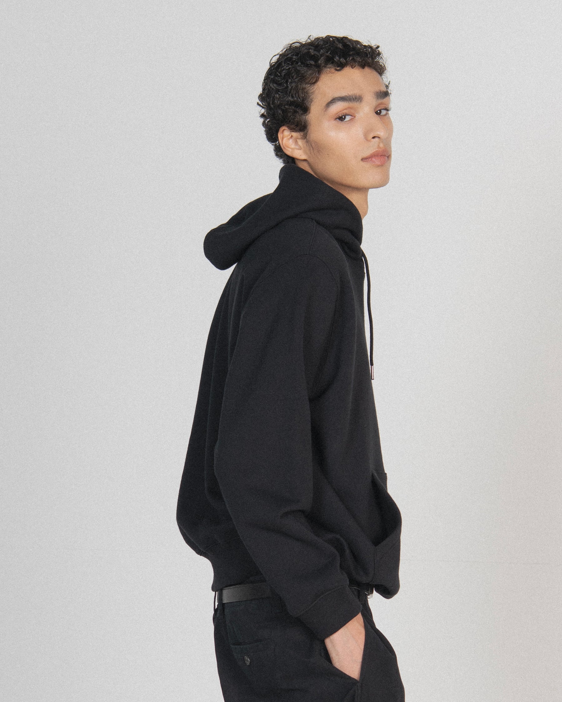 Brownyard - Soft Sweat Hoodie (Black) product image 4 | TRAB K-Fashion Australia
