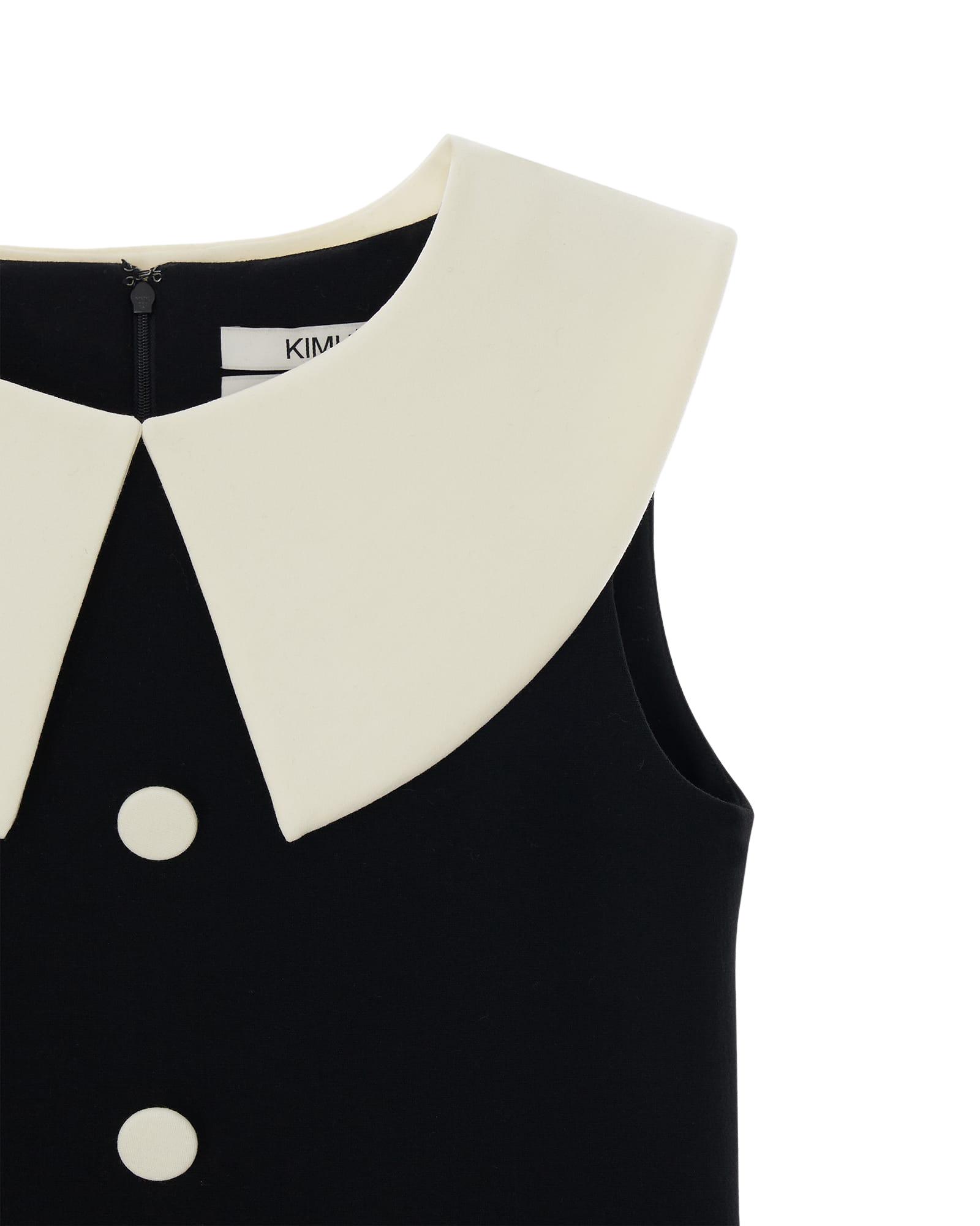 Kimhe Kim - Bi-Color Mini Dress (Black/Ivory) product image 4 | TRAB K-Fashion Australia