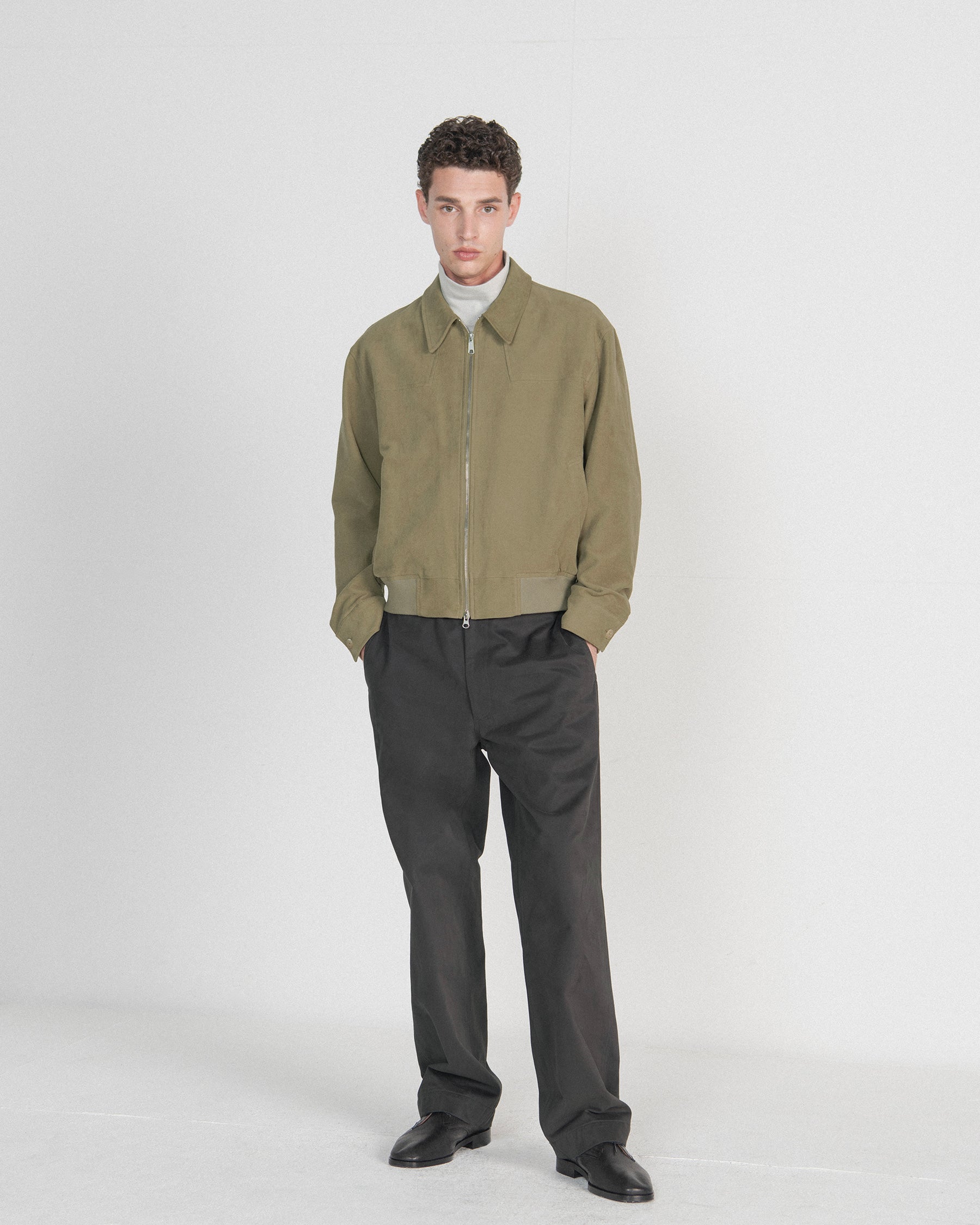 Brownyard - Moleskin Blouson (Khaki) product image 3 | TRAB K-Fashion Australia
