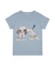 Coyseio - Vintage Puppy T-Shirt Cloud (Blue) product image 1 | TRAB K-Fashion Australia