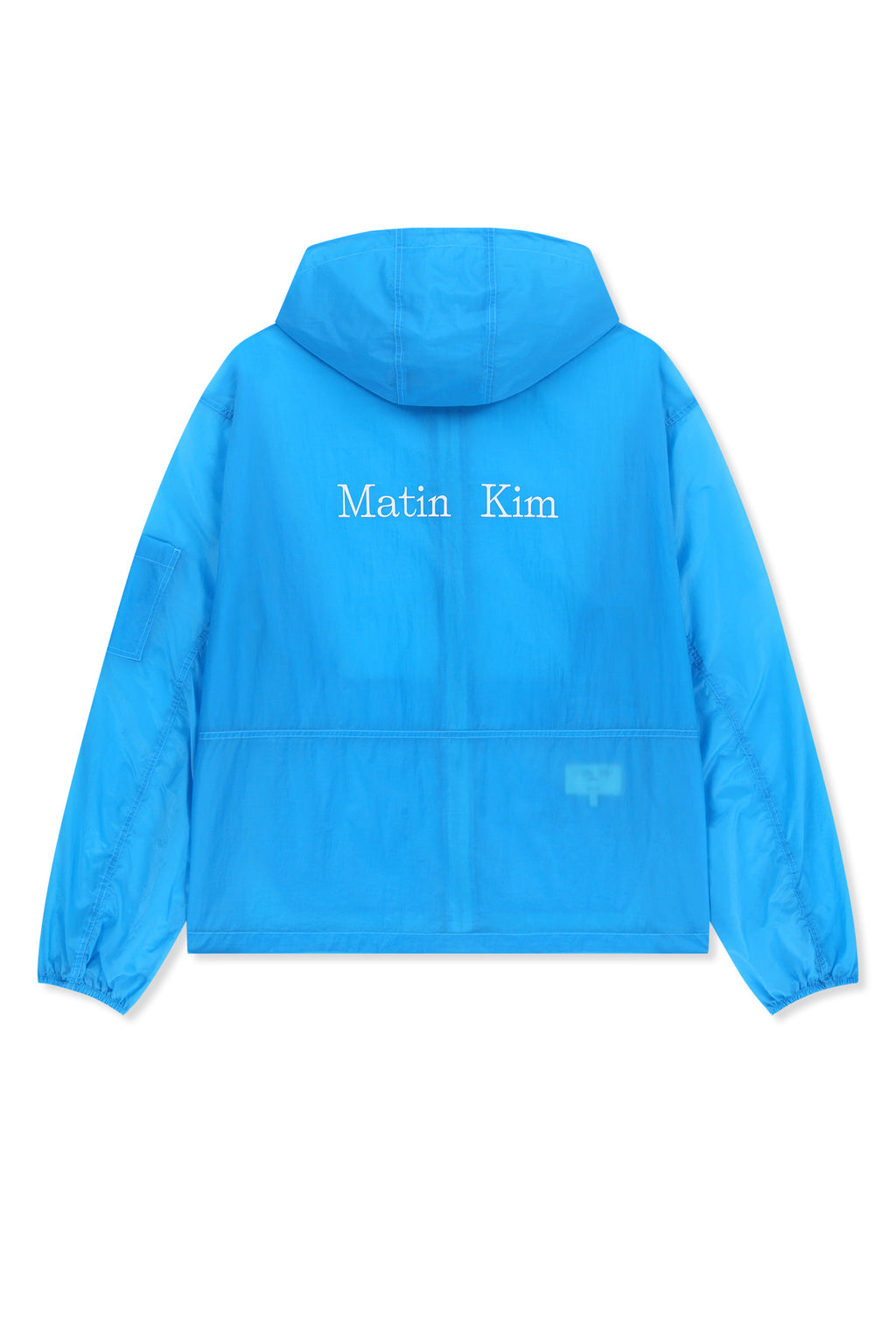 Matin Kim - Back Logo Hoody Windbreaker (Blue) product image 2 | TRAB K-Fashion Australia