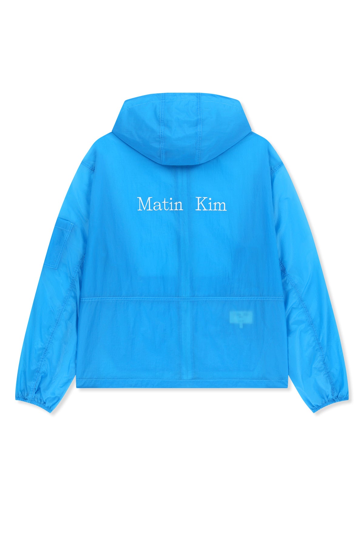 Matin Kim - Back Logo Hoody Windbreaker (Blue) product image 2 | TRAB K-Fashion Australia
