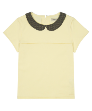 Coyseio - Round Collar Half Blouse Lemon product image 1 | TRAB K-Fashion Australia