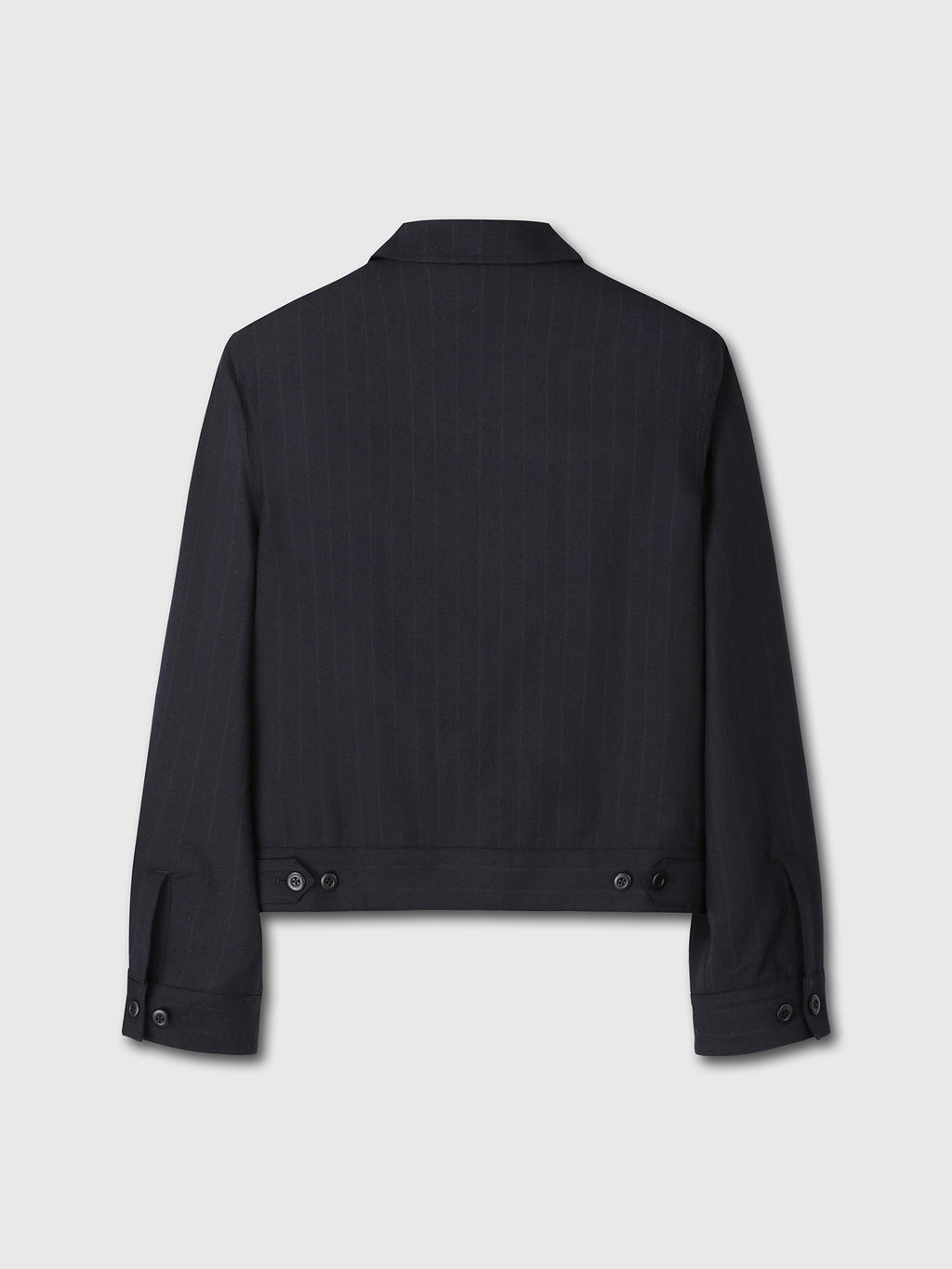 Tonywack - Virgin Wool Military Blouson Jacket (Navy Stripe) product image 7 | TRAB K-Fashion Australia