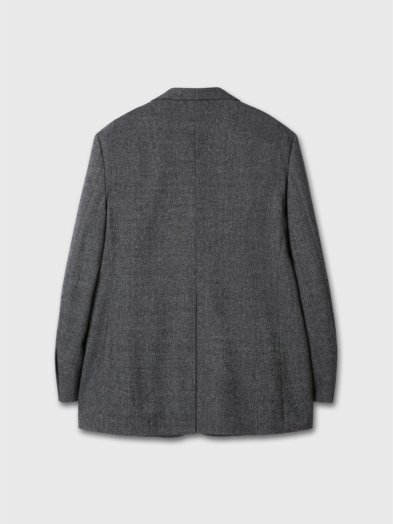 Tonywack - Herringbone Wool Relaxed Tailored Jacket (Mid-Grey Herringbone) product image 11 | TRAB K-Fashion Australia
