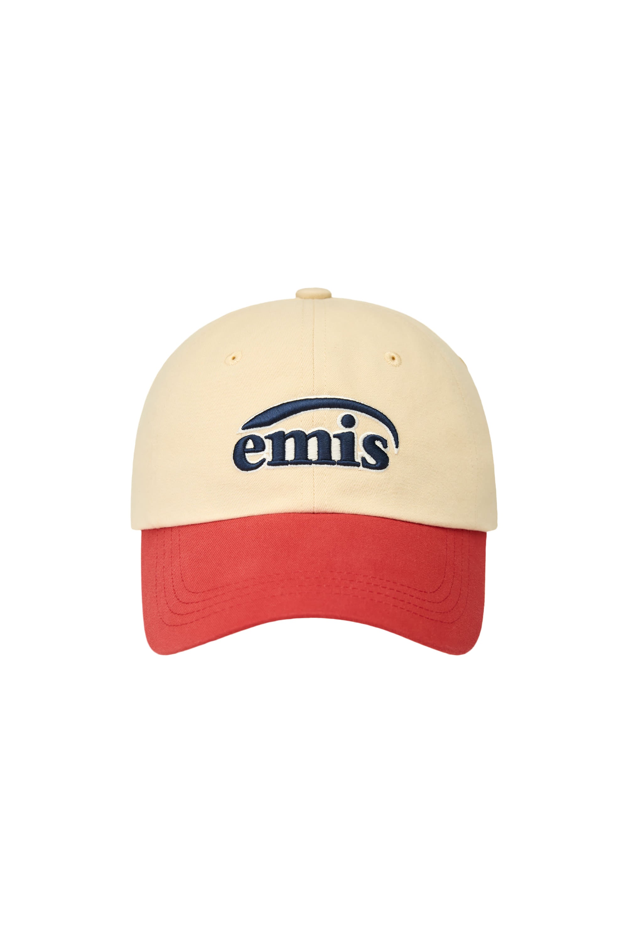 Emis - Duo Logo Two Tone Ball Cap (Beige) product image 1 | TRAB K-Fashion Australia