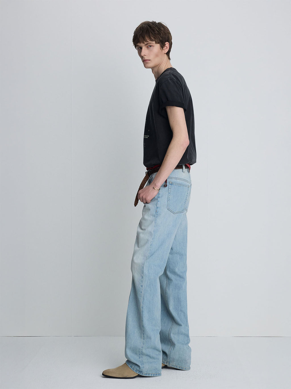 Tonywack - Garment-Dyed Rsvp T-Shirt (Faded Carbon) product image 4 | TRAB K-Fashion Australia