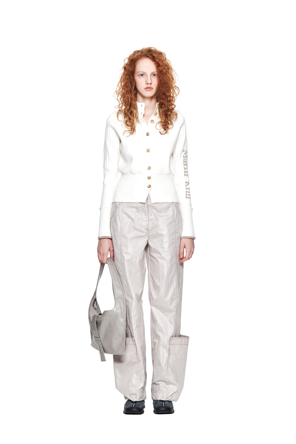 Matin Kim - Loose Pocket Nylon Pants (Beige) product image 10 | TRAB K-Fashion Australia