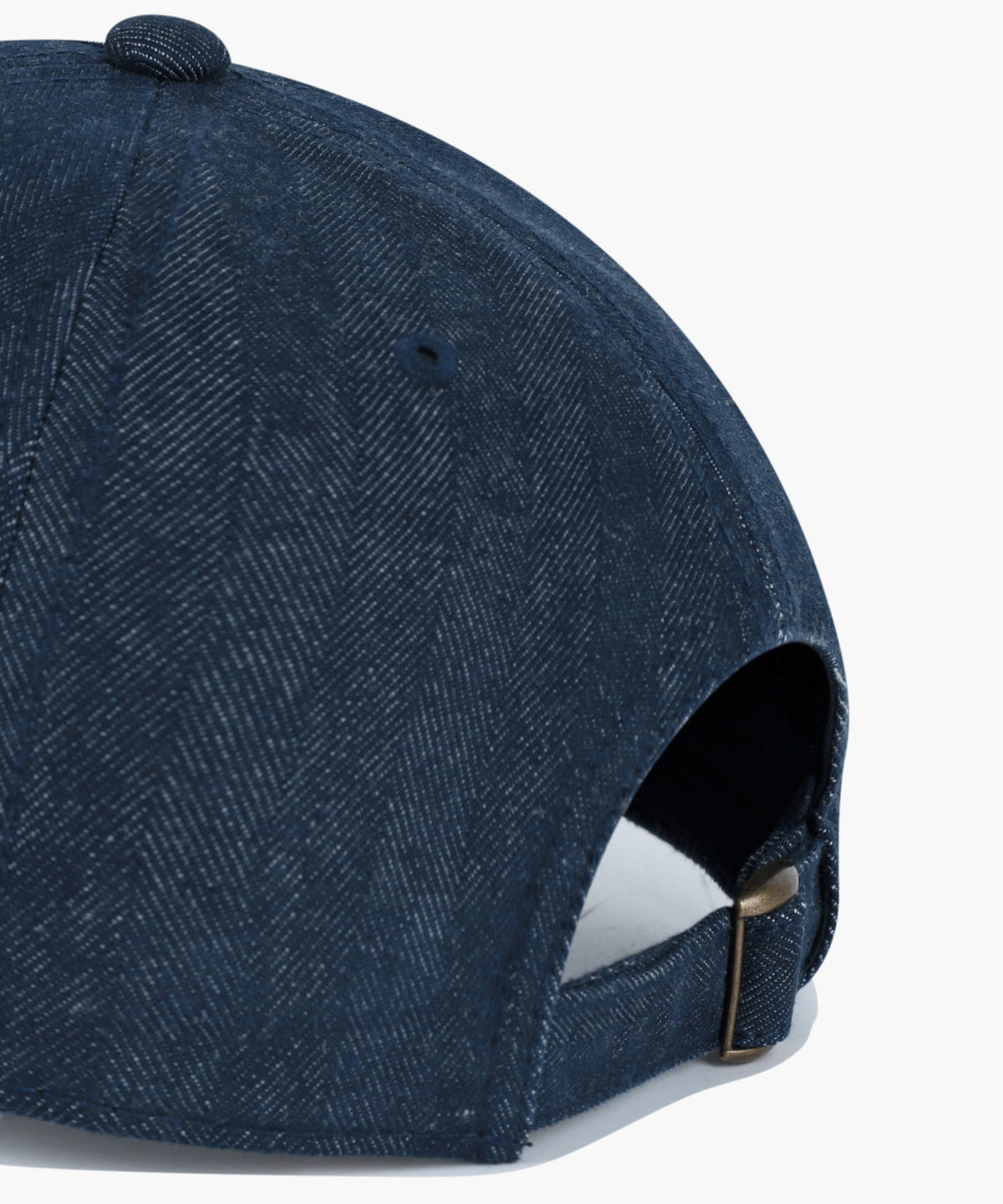 Marithe & Francois Girbaud - Embo Classic Logo 5-panel Herringbone Denim Cap (Indigo) product image 4 | TRAB K-Fashion Australia