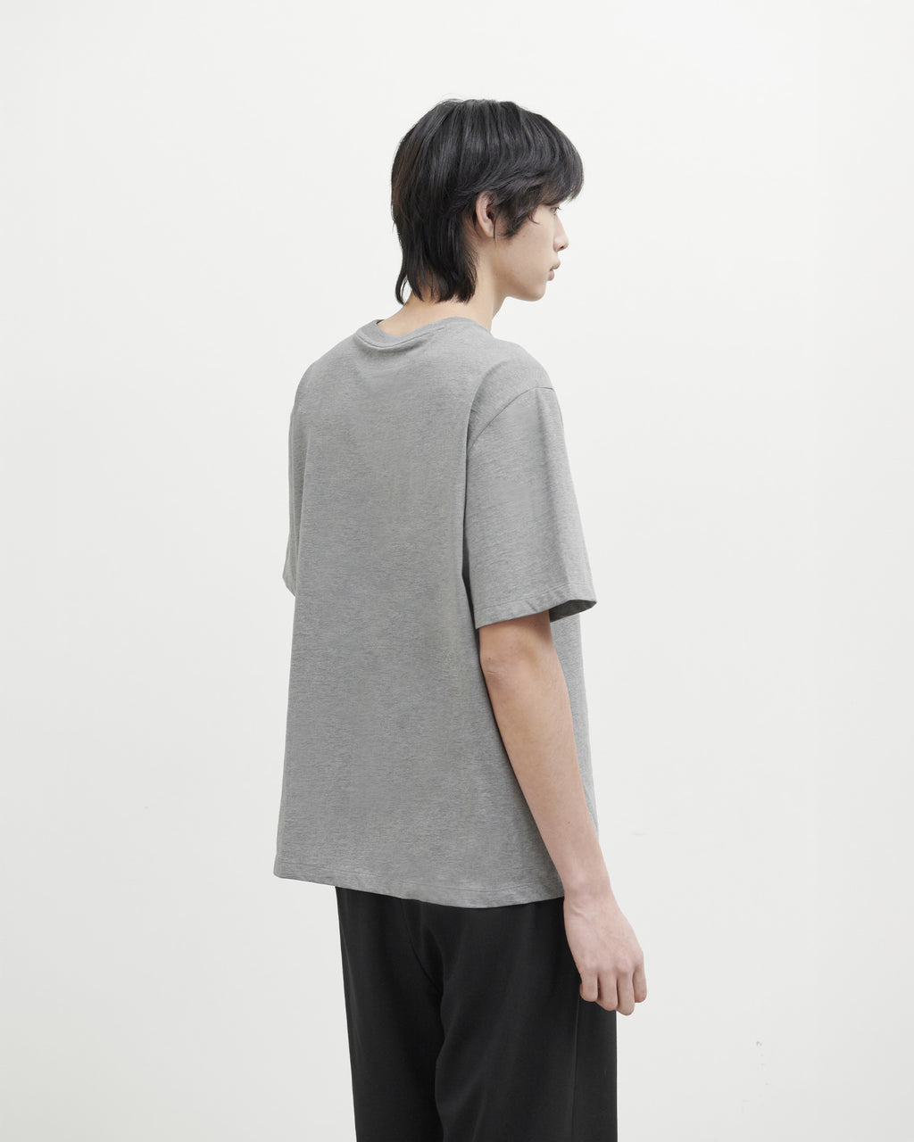 Brownyard - Waist Cut T Shirt (Grey) product image 2 | TRAB K-Fashion Australia
