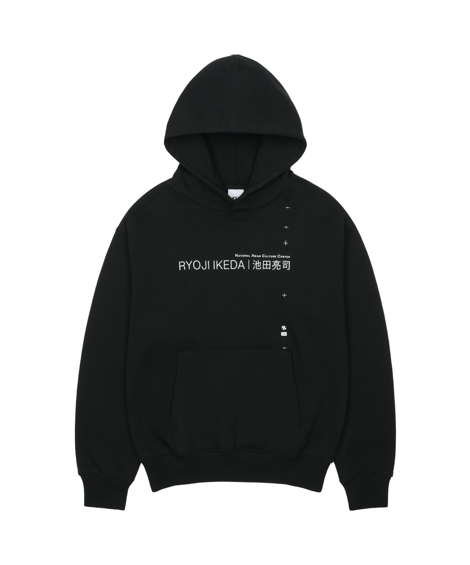 San San Gear - San San Gear X Ryoji Ikeda Hoodie (Black) product image 1 | TRAB K-Fashion Australia