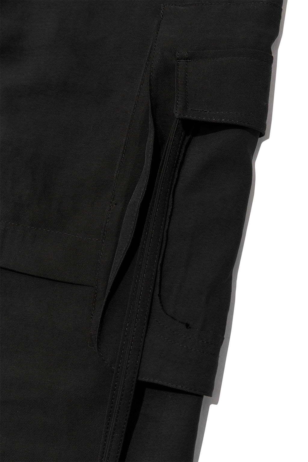 Matin Kim - String Pocket Wide Cargo Pants (Black) product image 5 | TRAB K-Fashion Australia