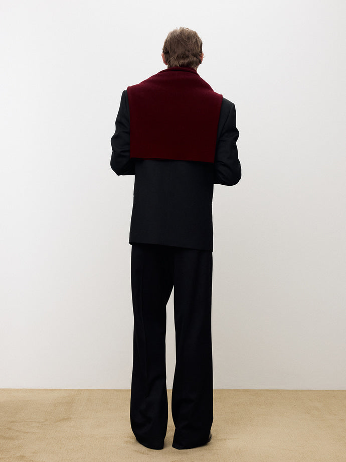 Tonywack - Wool Twill Wide-Leg Pleated Trousers (Black) product image 4 | TRAB K-Fashion Australia