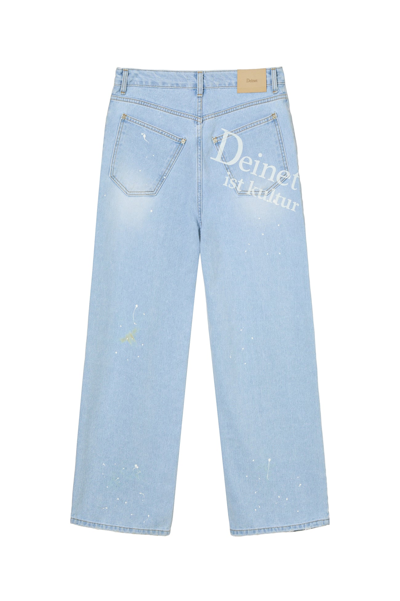 Deinet - Painted Logo Point Jeans (Light Blue) product image 12 | TRAB K-Fashion Australia