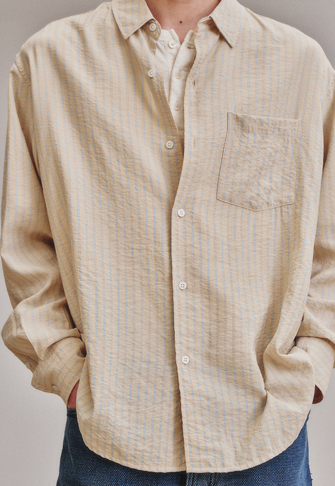 Art if acts - Wrinkle Rayon Shirt (French Beige) product image 3 | TRAB K-Fashion Australia