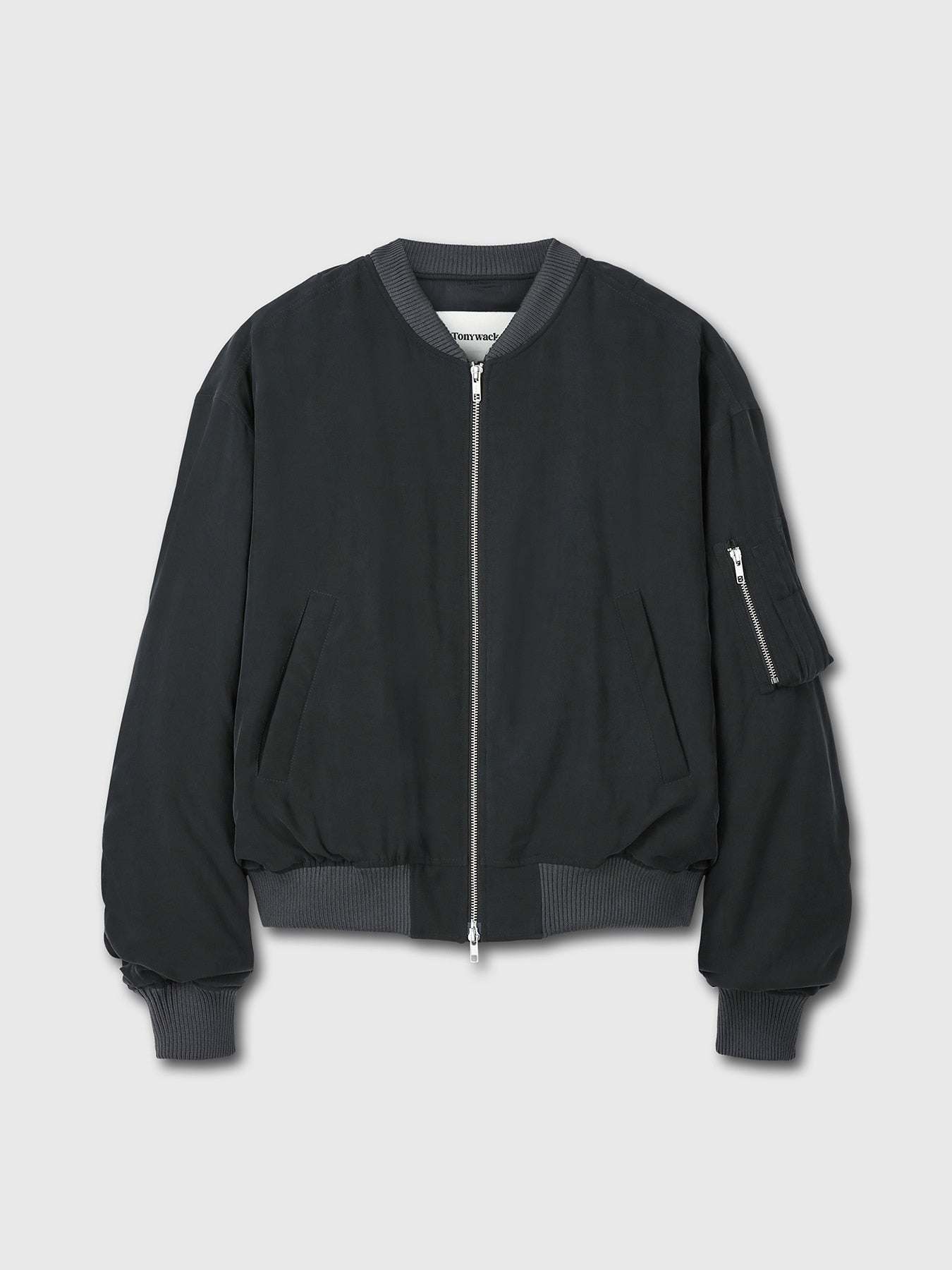 Tonywack - Rayon Twill Bomber Jacket (Carbon) product image 6 | TRAB K-Fashion Australia