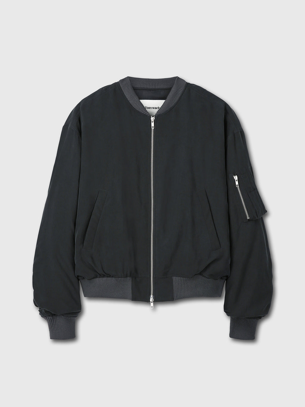 Tonywack - Rayon Twill Bomber Jacket (Carbon) product image 6 | TRAB K-Fashion Australia