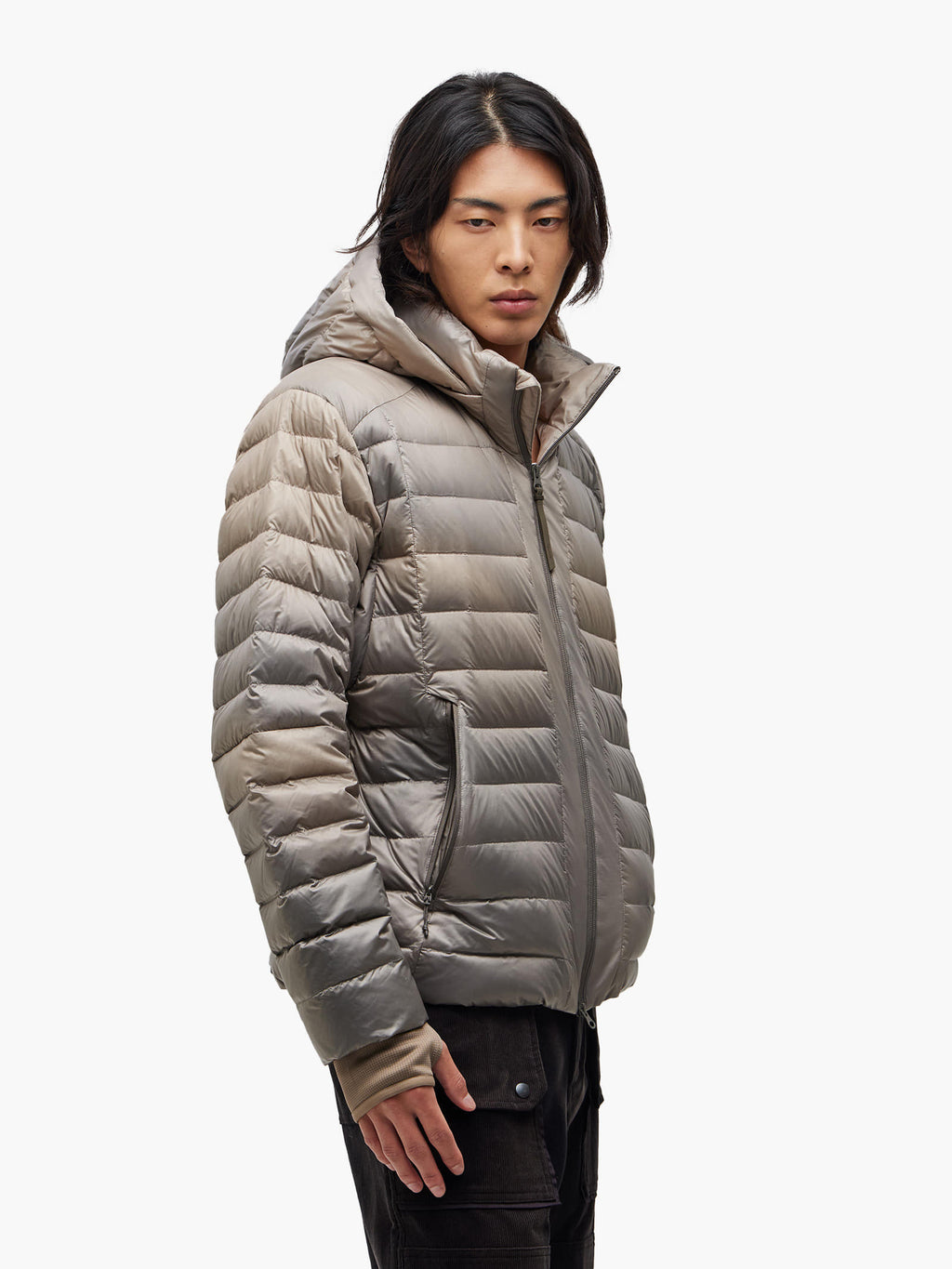 Jiyong Kim - Lightweight Down Jacket (Brown) product image 2 | TRAB K-Fashion Australia