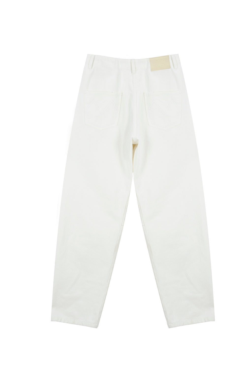 Matin Kim - Color Volume Denim Pants (White) product image 2 | TRAB K-Fashion Australia