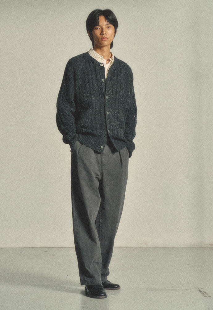 Art if acts - Fisherman Cable Cardigan (Choco Charcoal) product image 3 | TRAB K-Fashion Australia