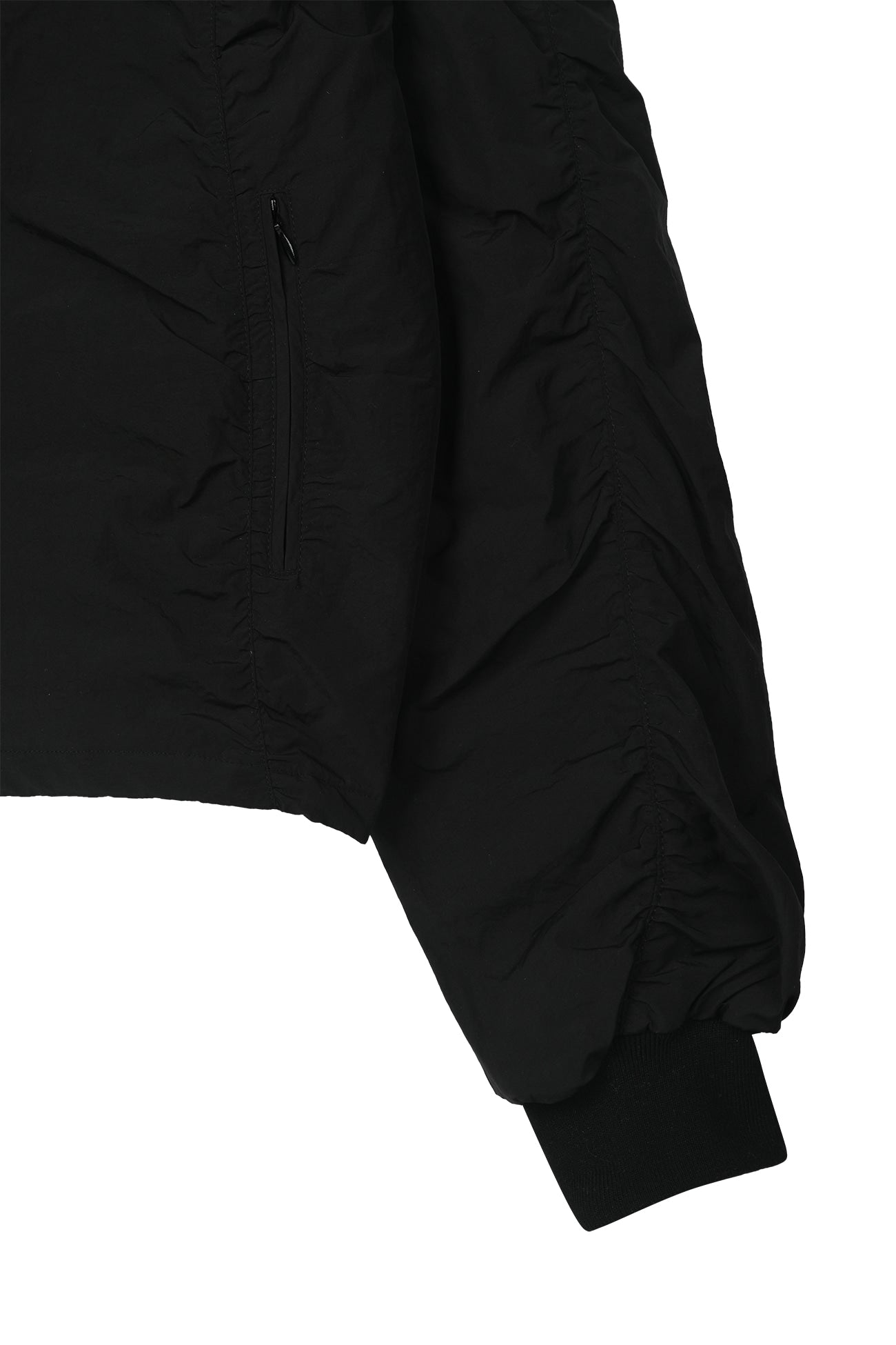 Deinet - Parka Ring Hooded Cropped Jumper (Black) product image 13 | TRAB K-Fashion Australia