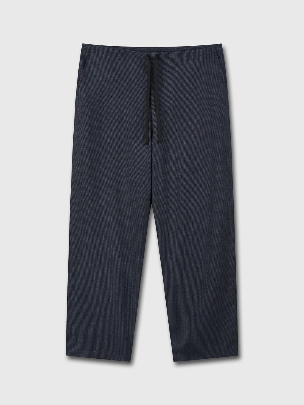 Tonywack - Light Wool Cotton Drawstring Trousers (Navy Stripe) product image 5 | TRAB K-Fashion Australia