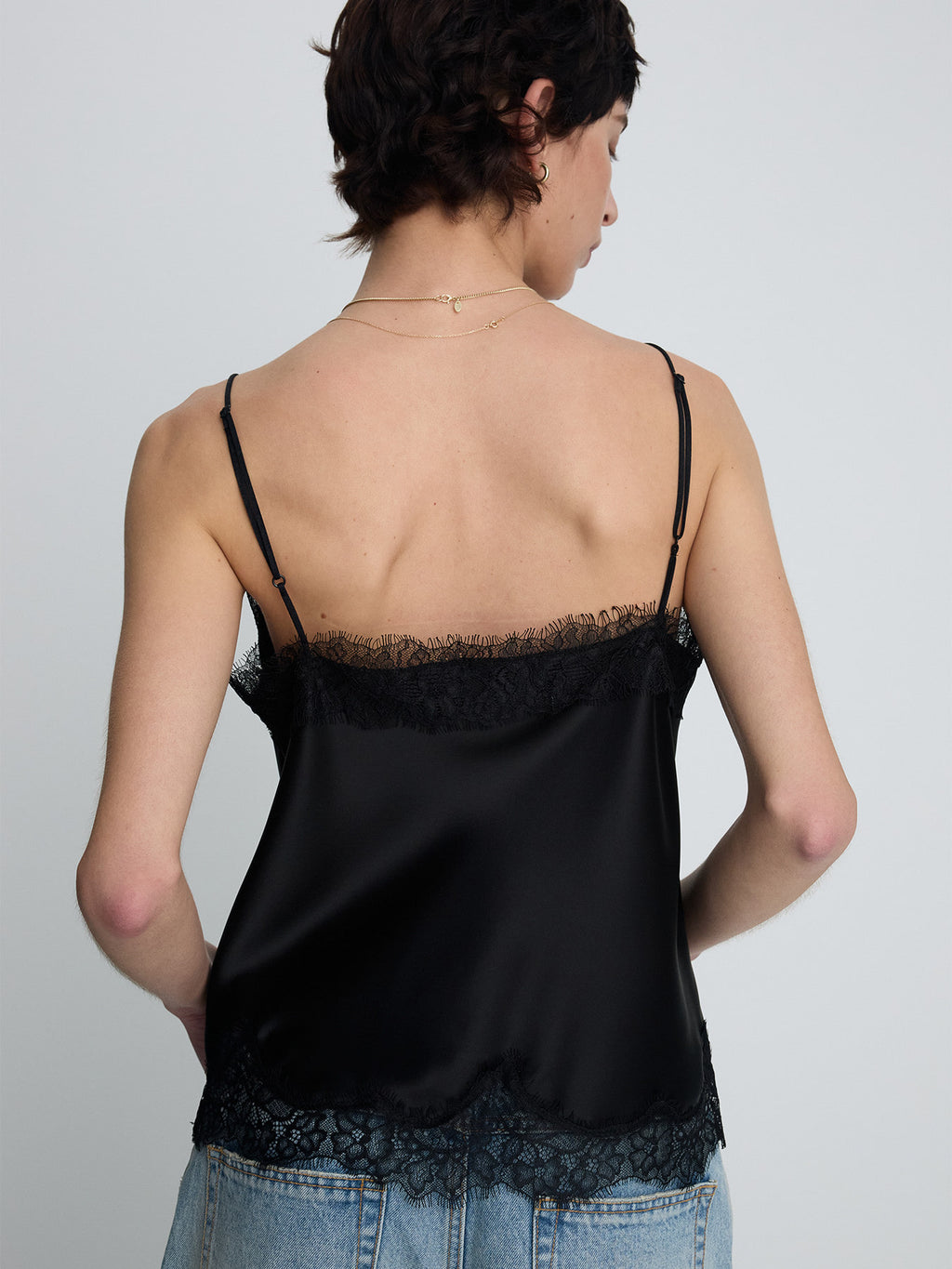 Tonywack - Satin Lace Camisole (Black) product image 10 | TRAB K-Fashion Australia