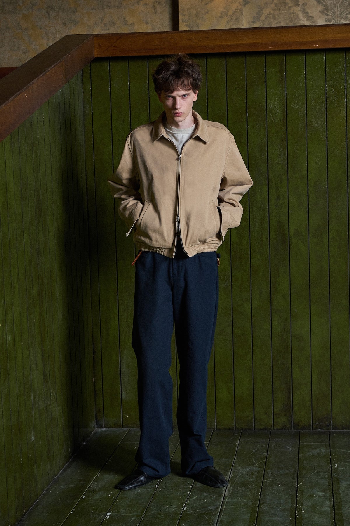 STU - Curved Cuff Jacket (Beige) product image 5 | TRAB K-Fashion Australia