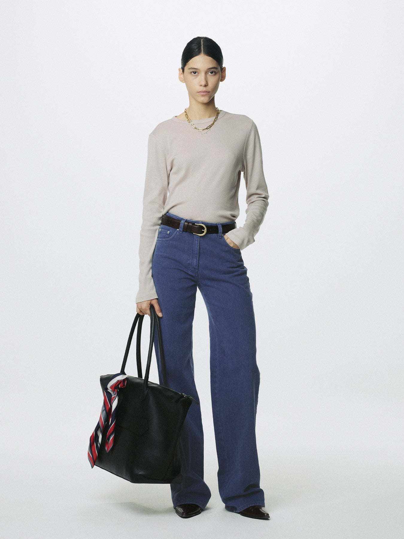 Tonywack - Washed Cotton Straight Pants (Washed Blue) product image 1 | TRAB K-Fashion Australia