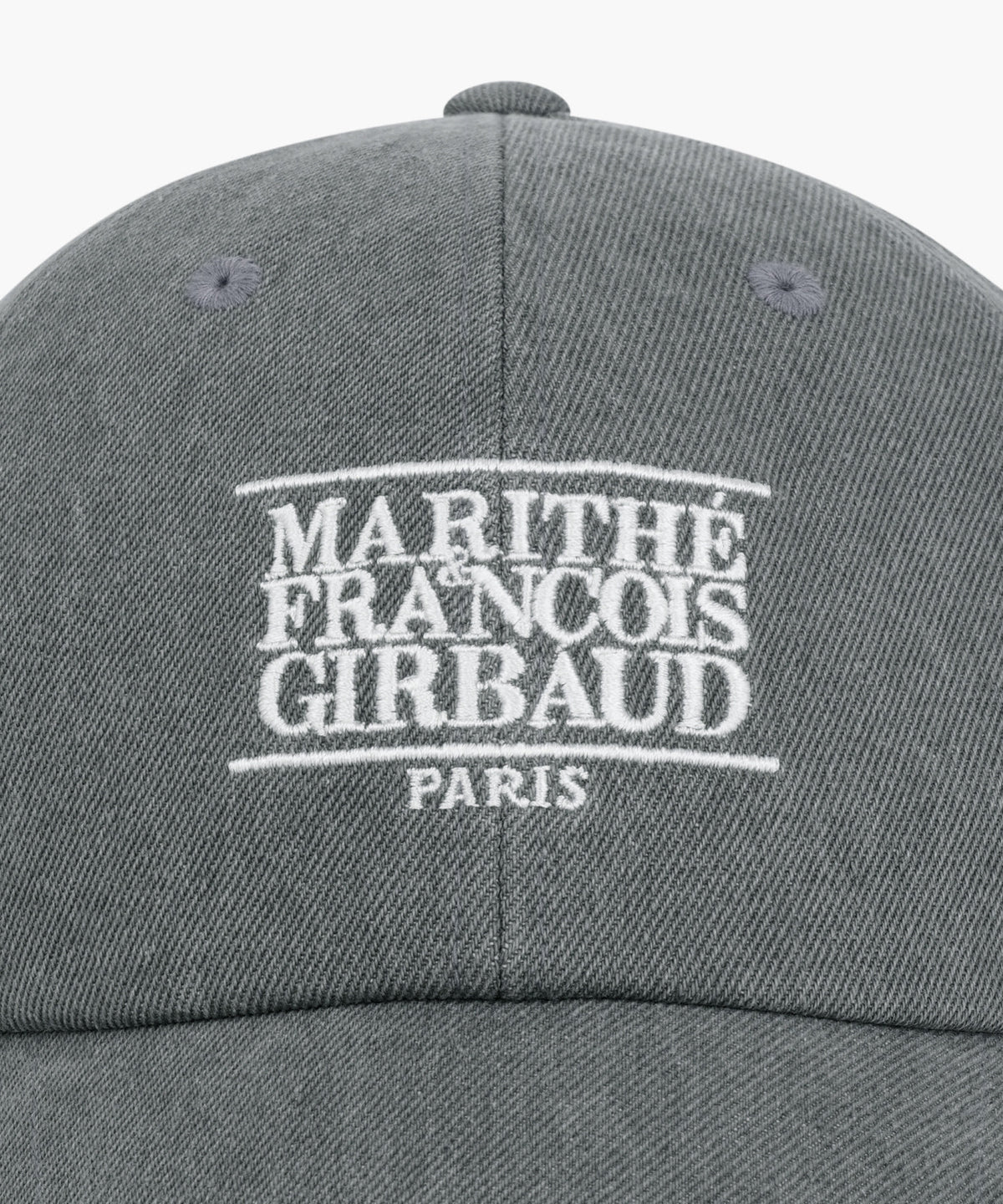 Marithe & Francois Girbaud - Denim Washing Small Classic Logo Covered Cap (Gray) product image 3 | TRAB K-Fashion Australia