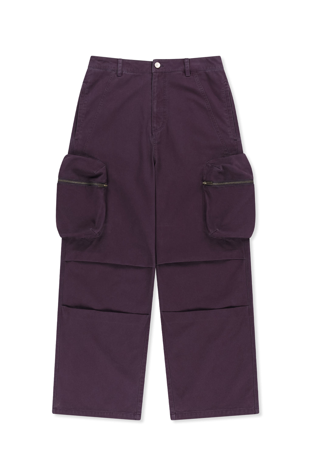 Matin Kim - Volume Tuck Cargo Pants (Purple) product image 2 | TRAB K-Fashion Australia