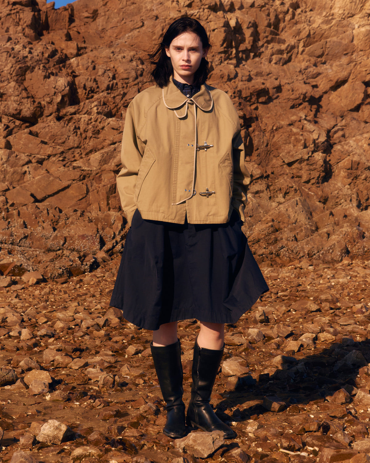 Eastlogue - Balloon Fireman Jacket (Beige) product image 1 | TRAB K-Fashion Australia