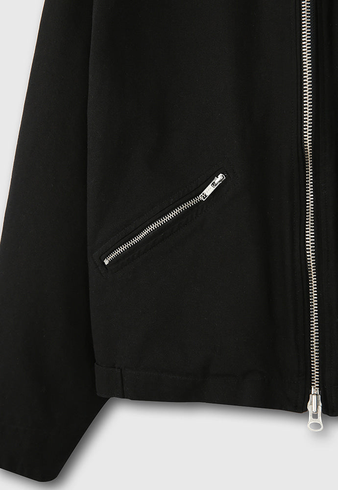 Tonywack - Leather Collar Canvas Work Jacket (Black) product image 12 | TRAB K-Fashion Australia