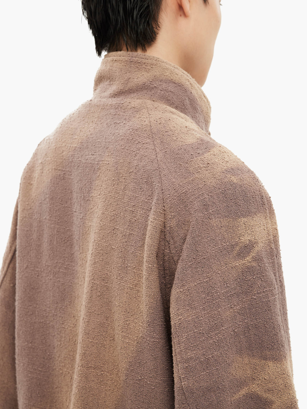 Jiyong Kim - Sun-Bleached High Neck Blouson (Brown) product image 7 | TRAB K-Fashion Australia