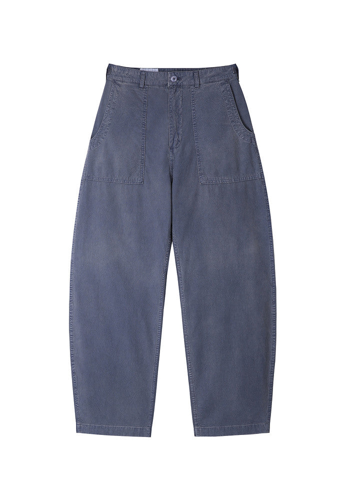 Art if acts - Garment Dyed Curved Fatigue Trousers (French Blue) product image 6 | TRAB K-Fashion Australia