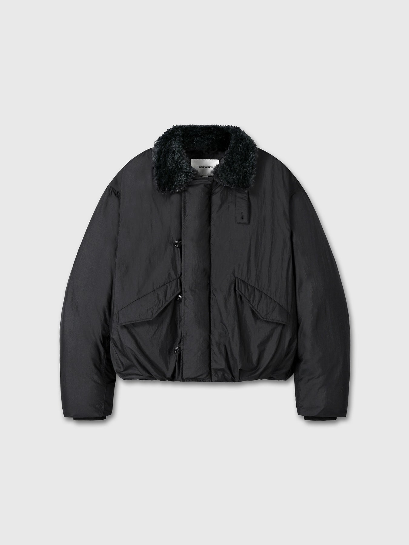 Tonywack - Shearling Collar Puffer Blouson (Black) product image 8 | TRAB K-Fashion Australia