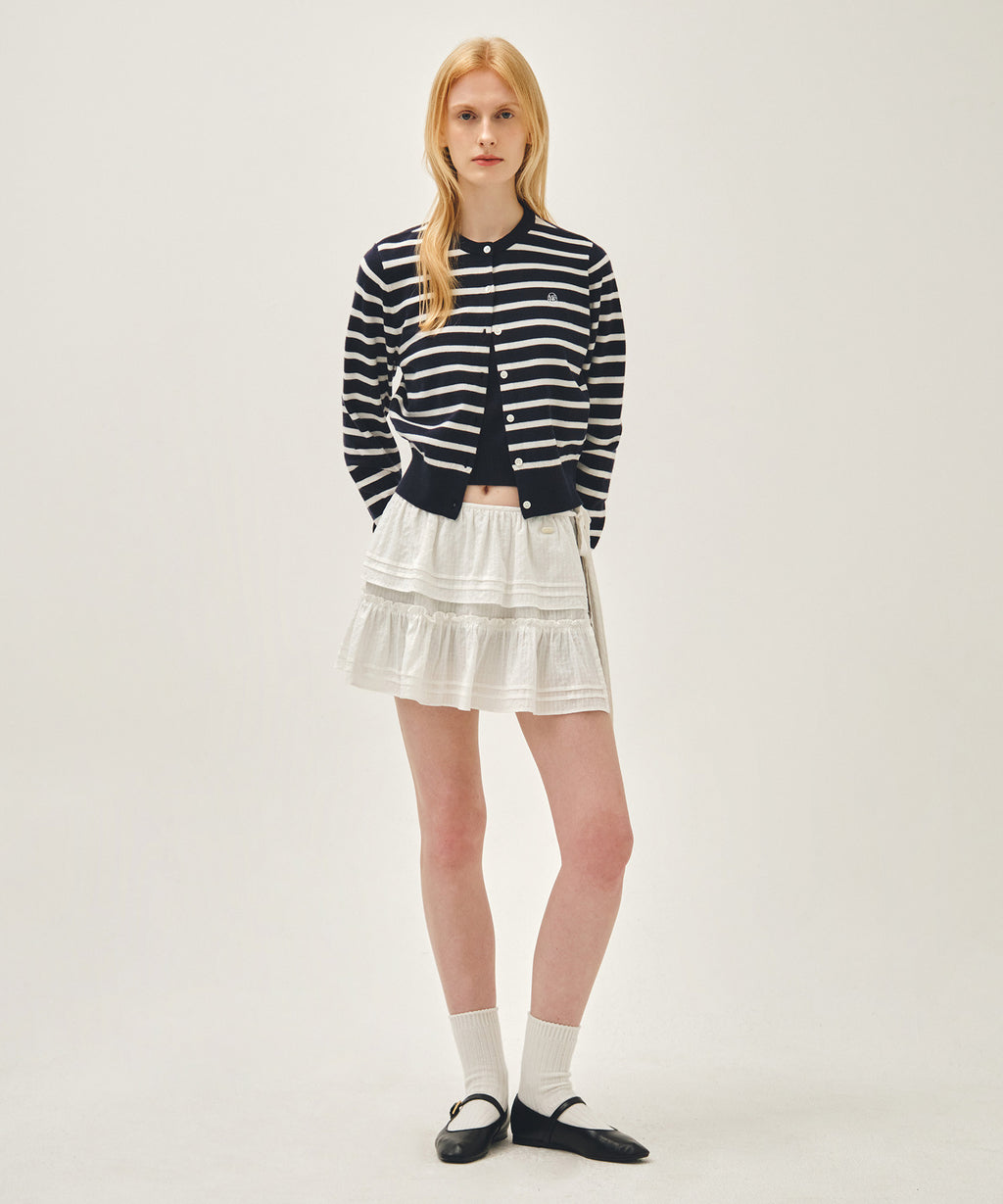 Marithe & Francois Girbaud - Layered Ruffle Skirt (White) product image 3 | TRAB K-Fashion Australia