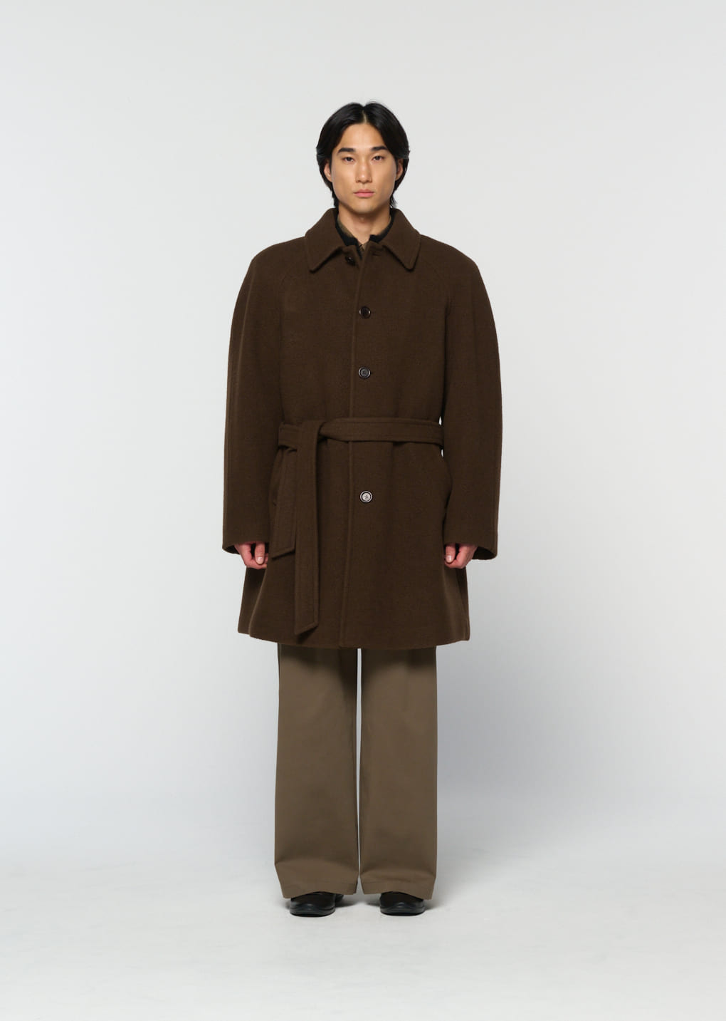 Amomento - men's raglan coat (Brown) product image 2 | TRAB K-Fashion Australia