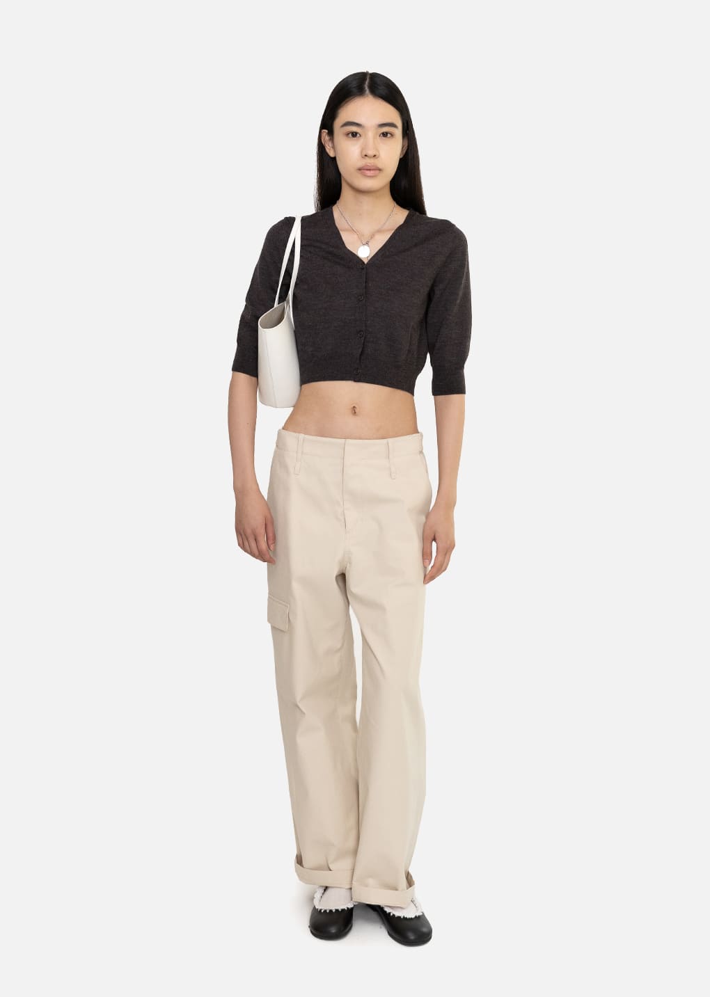 Amomento - Pocket Work Trousers (Beige) product image 2 | TRAB K-Fashion Australia