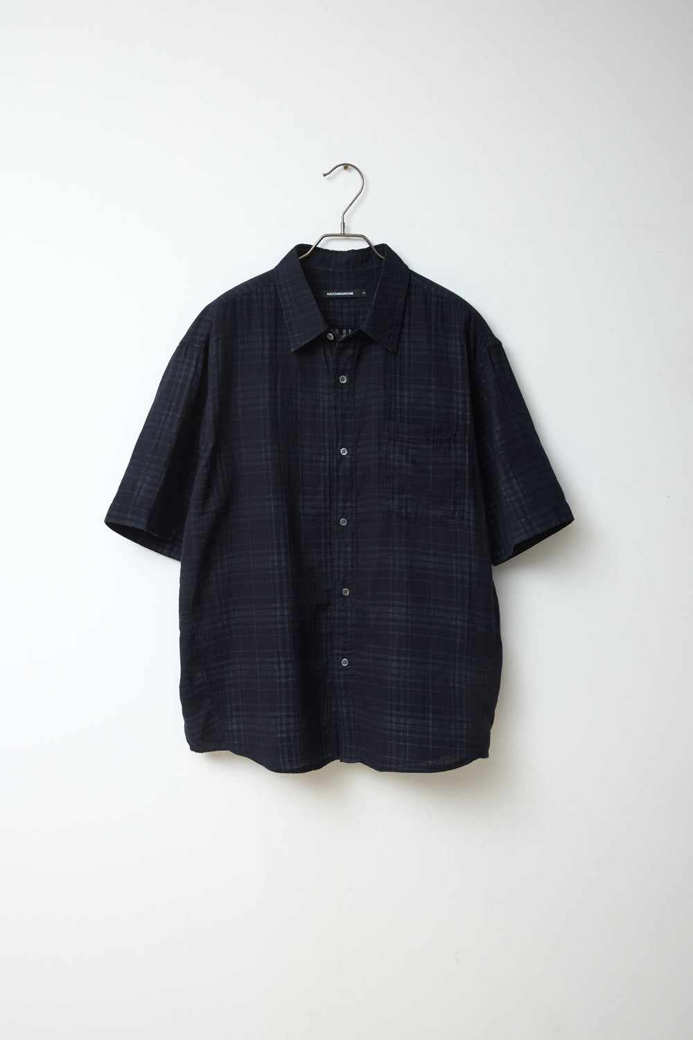 Hatchingroom - Shadow Check Shirt (Dark Navy) product image 2 | TRAB K-Fashion Australia