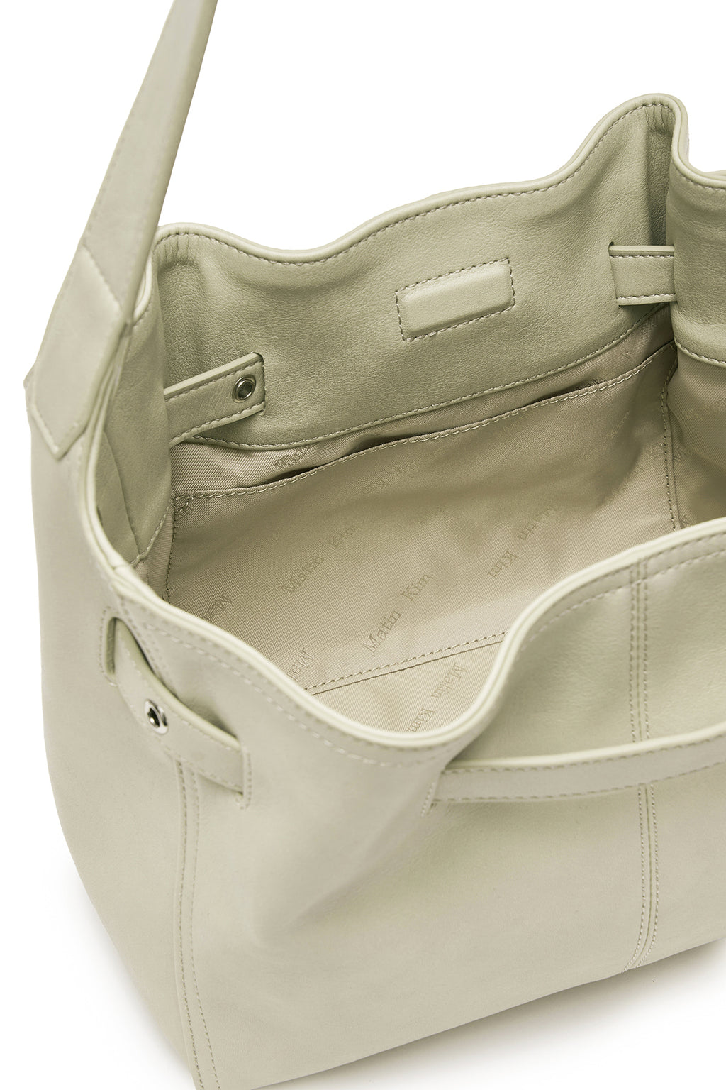 Matin Kim - Belted Volunn Small Bucket Bag (Ivory) product image 5 | TRAB K-Fashion Australia