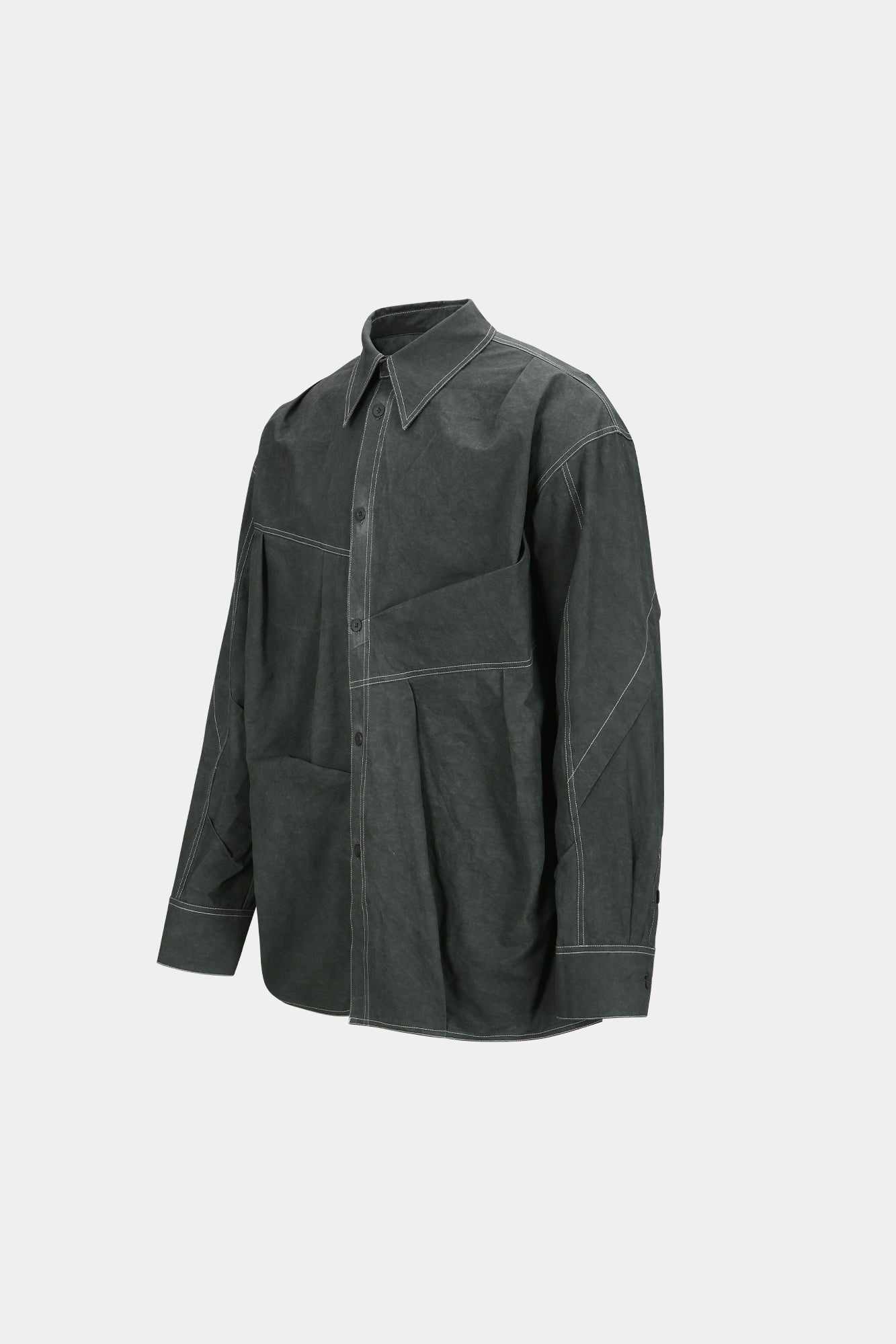 Andersson Bell - Alice Dyed Cotton Shirts (Charcoal) product image 8 | TRAB K-Fashion Australia