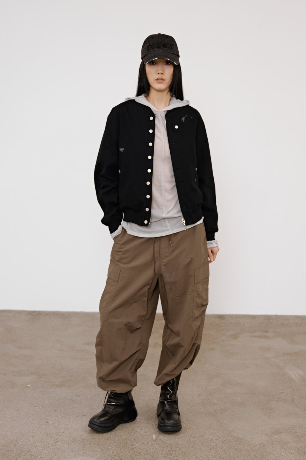 Deinet - Paint Stud Cotton Ma1 (Black) product image 5 | TRAB K-Fashion Australia