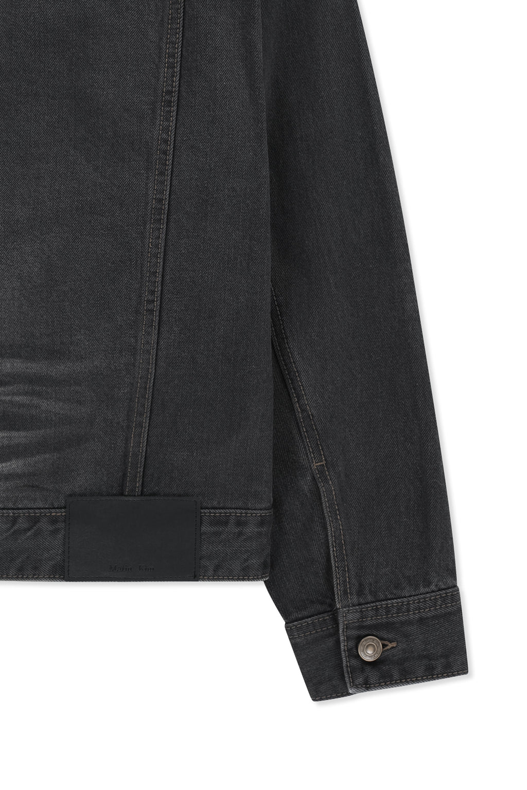 Matin Kim - Western Panel Hooded Denim Jumper (Black) product image 5 | TRAB K-Fashion Australia