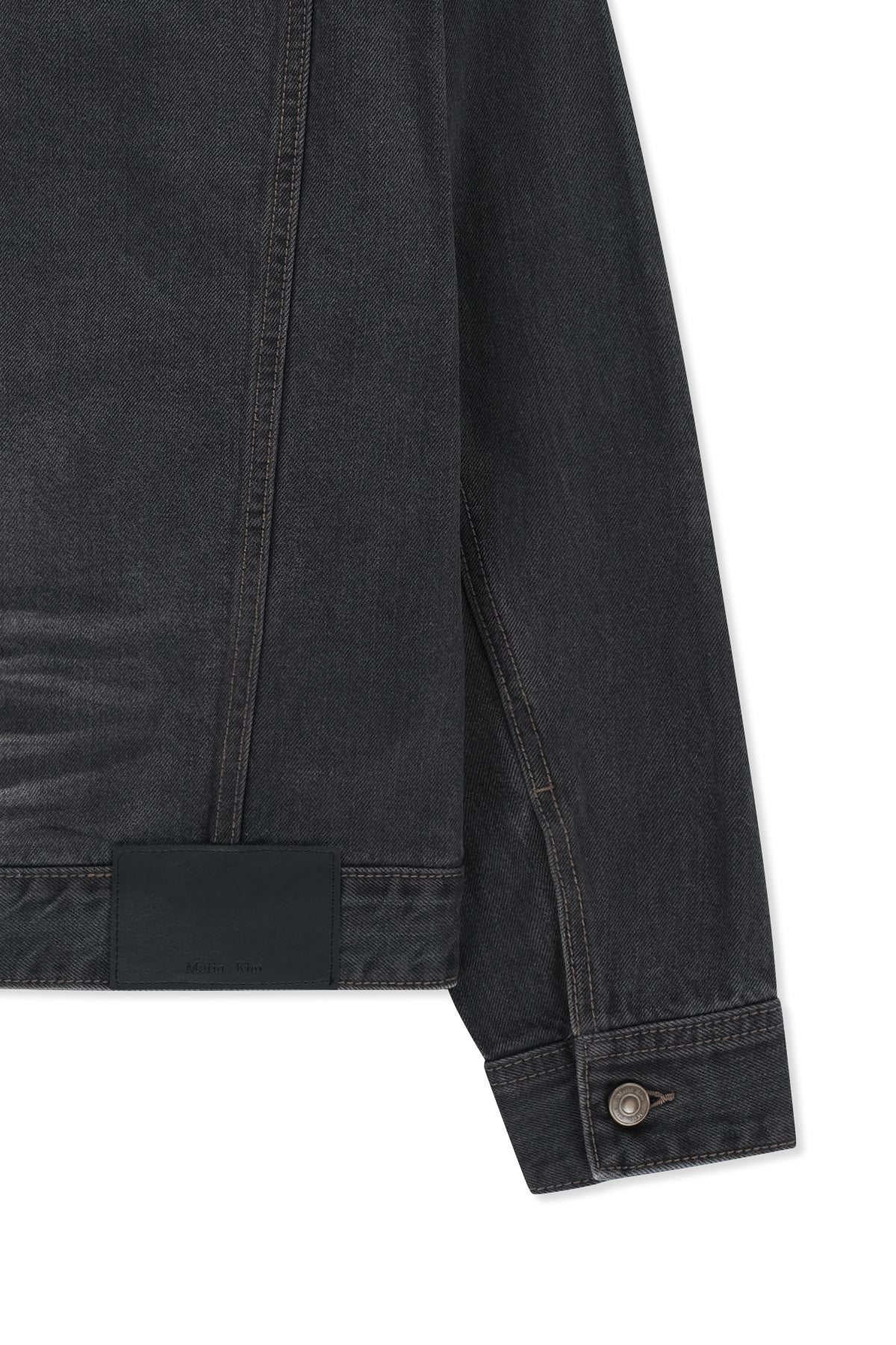 Matin Kim - Western Panel Hooded Denim Jumper (Black) product image 5 | TRAB K-Fashion Australia