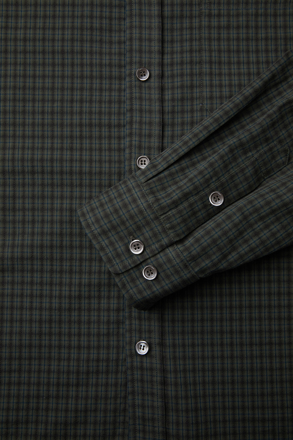 Coor - Plaid Seersucker Check Shirt (Green) product image 6 | TRAB K-Fashion Australia
