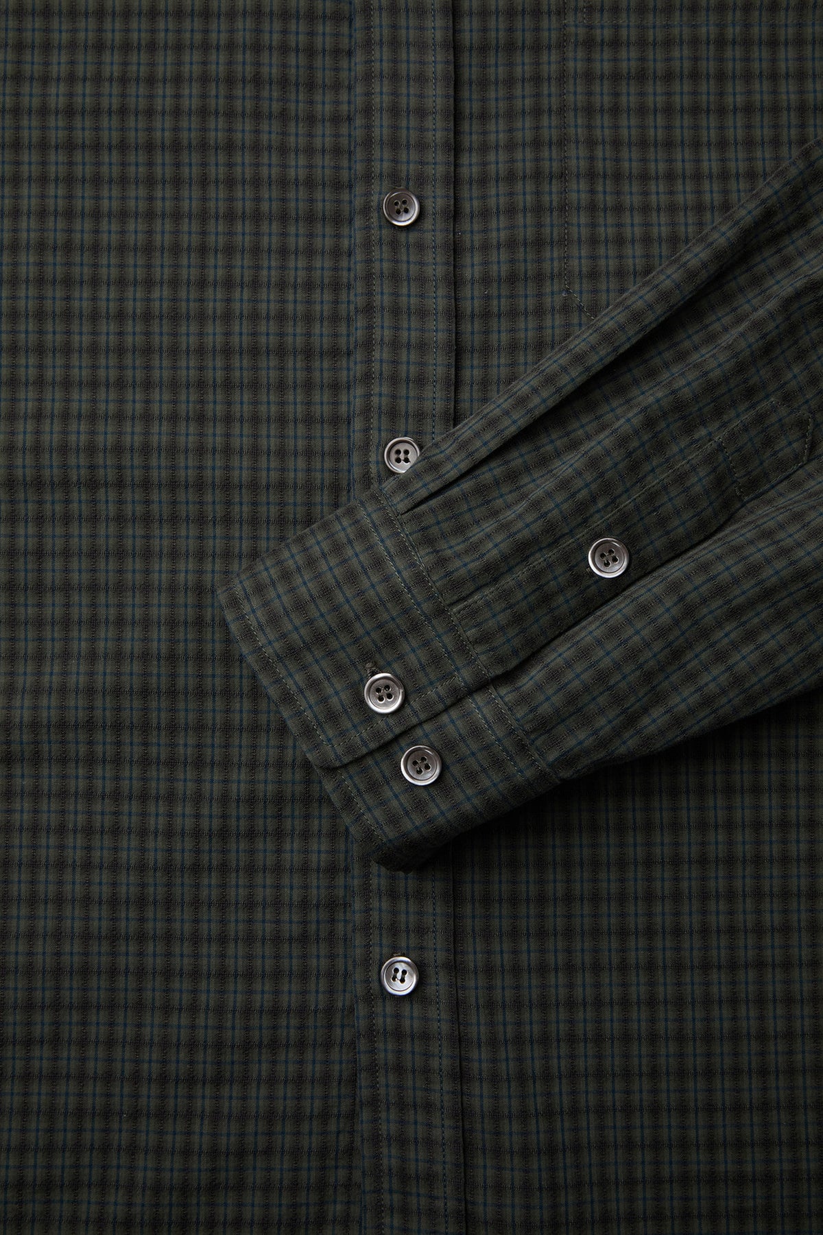 Coor - Plaid Seersucker Check Shirt (Green) product image 6 | TRAB K-Fashion Australia