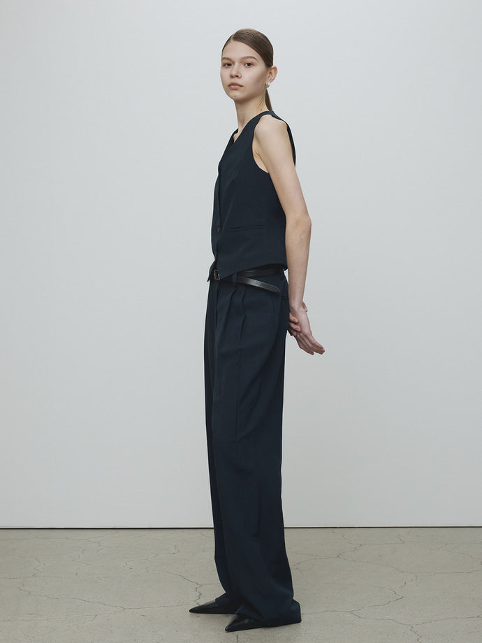 Tonywack - Linen Tailored Vest (Navy) product image 6 | TRAB K-Fashion Australia