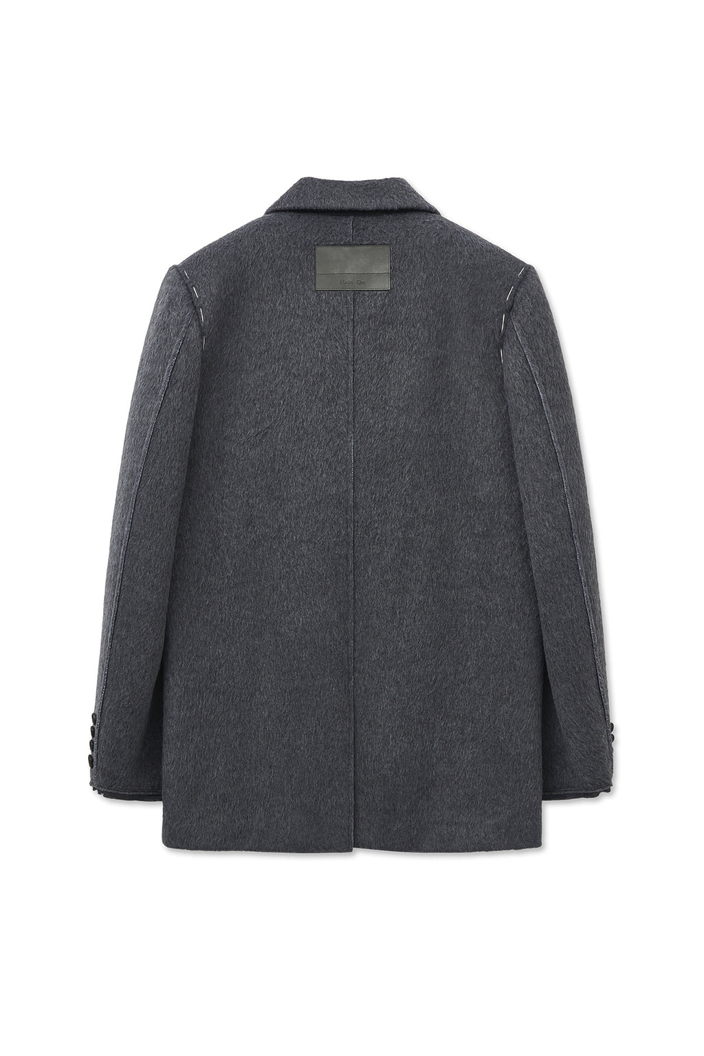 Matin Kim - Hairy Overfit Stitch Single Jacket (Grey) product image 3 | TRAB K-Fashion Australia